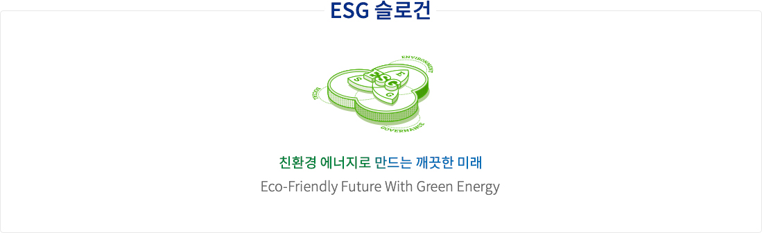 ESG 슬로건 친환경 에너지로 만드는 깨끗한 미래 Eco-Friendly Future With Green Energy