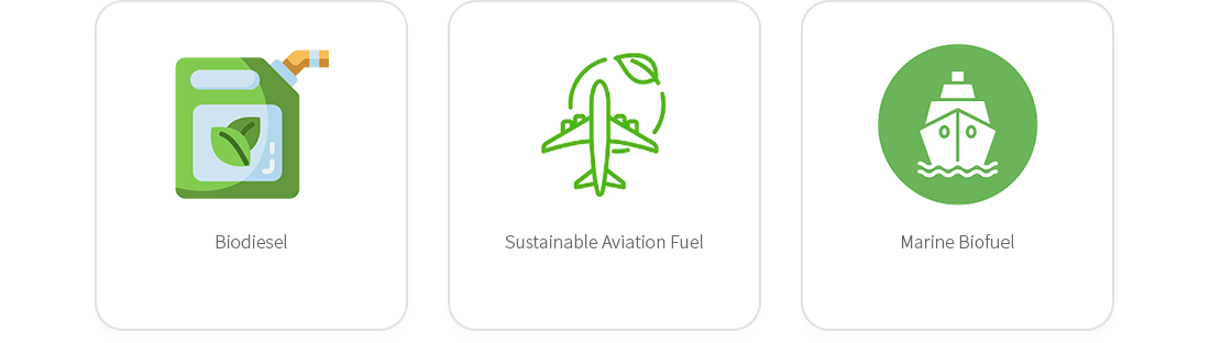 Biodiesel, Sustainable Aviation Fuel, Marine Biofuel
